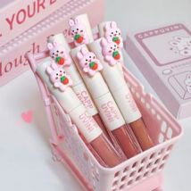 Cappuvini - Bunny Dual-Ended Lip Glaze / Set - 3 Colors 01# (Lip Glaze*2g + Lip Gloss*2g)