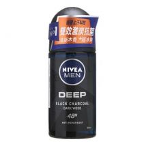 NIVEA - Men Deep Black Charcoal Roll On Dark Wood 50ml