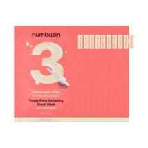 numbuzin - No. 3 Tingle-Pore Softening Sheet Mask Set 10 sheets 2025 Version - 27ml x 10 sheets