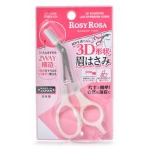 Chantilly - Rosy Rosa 3D Scissors with Eyebrow Comb 1 pc