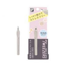 Green Bell - Tweezers With Rubber Grip Slant Tip 1 pc
