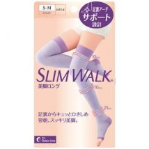 Compression Open-Toe Stockings For Relax Time 1 pair - Lavender - S-M