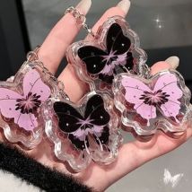 Cappuvini - Lucky Butterfly Keychain Lip Gloss - 4 Colors 7B# Honey Tea - 2g