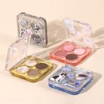 RUORI LIANA - Cute Heart Favor Four Color Eyeshadow Palette - 4 Types 04# Cement Pink - 4.85g