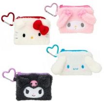 Sanrio - Sanrio Characters Fluffy Mini Makeup Pouch Kuromi (11 x 1.5 x 8.5cm)