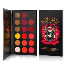 DE'LANCI - 18 Colors Eyeshadow Palette - Flame Rose #Flame Rose - 17.28g