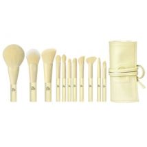 BLJ - Mini Make Up Brush Pouch Set - Yellow #California Sunlight - 11pcs