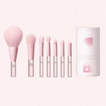 BLJ - Mini Make Up Brush Bucket Set - Sweet Peaches #Pink - 7pcs