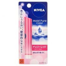 Nivea Japan - Moist Pure Color Lip Balm SPF 20 PA++ Cherry Red