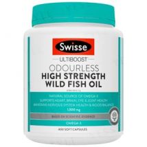 Ultiboost Odourless High Strength Wild Fish Oil 400 Soft Capusles