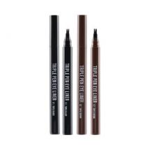 RiRe - Triple Pen Eye Liner - 2 Colors #01 Triple Black