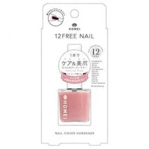 Homei - 12Free Nail Cover Hardener Natural Pink 1 pc