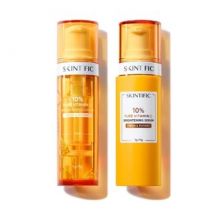 SKINTIFIC - 10% Pure Vitamin C Brightening Serum Set 2pcs (1g + 9g)