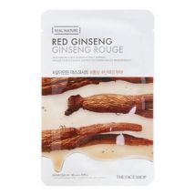 THE FACE SHOP - Real Nature Face Mask 1pc (20 Types) 20g Red Ginseng