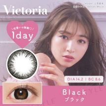 Candy Magic - Victoria 1 Day Color Lens Black 10 pcs P-2.25 (10 pcs)
