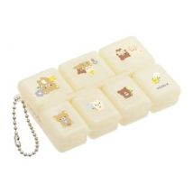 San-X - Rilakkuma BASIC RILAKKUMA Flower Pill Case H95×W63×D20mm