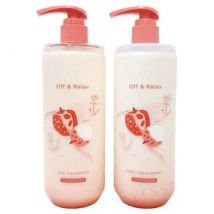 Off & Relax - Spa Shampoo & Treatment Lychee & Rose Limited Set 460ml x 2