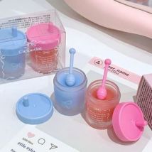 Cappuvini - Juicy Straw Cup Lip Mask - 2 Colors 01# Blueberry - 4.8g