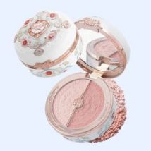 Flower Knows - Butterfly Cloud Collar Highlighting & Blush Duo Powder - 01 #01 Rouge Snow - 6g