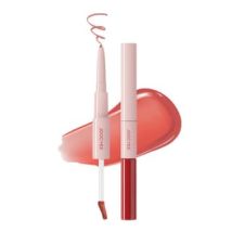 JOOCYEE - Plump & Glossy Dual Lip Combo - 3 Colors #03 Muted Peach - 0.13g + 2.3g