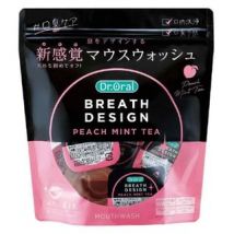 Dr.Oral - Breath Design Peach Mint Tea Mouthwash 10ml x 16