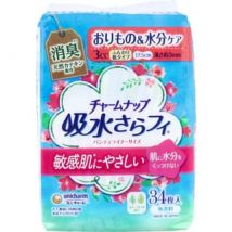 Unicharm - Sarafi Panty Liner Soft Skin Unscented 17.5cm 34 pcs