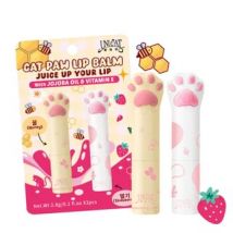 UNICAT - Cat Paw Lip Balm Set Honey + Strawberry 1 set