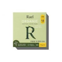 Rael - Organic Cotton Cover Pads With Biomass Back Sheet Regular 12 pads