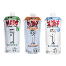 Kao - Men's Biore One Hair / Scalp / Face / Body Wash Refresh Herbal Green - 340ml Refill