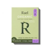 Rael - Organic Cotton Cover Pads With Biomass Back Sheet Super Long Overnight 6 pads