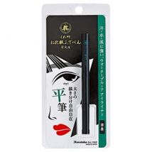 Kuretake - Makeup Liquid Eyeliner Flat Brush 010 Jet Black 0.6ml