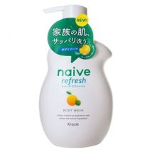 Kracie - Naive Refresh Sea Mud Body Wash Grapefruit 530ml