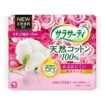 Kobayashi - Sarasati Cotton 100 Sanitary Pad Natural Rose 112 pcs 112 pcs