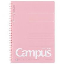 Kokuyo CAMPUS Soft Ring Notebook A5 Sized Peach (50 Sheets) One Size