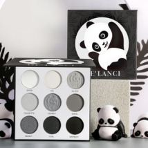 DE'LANCI - 9 Colors Black Smoky Eyeshadow Palette #Panda Palette - 20g