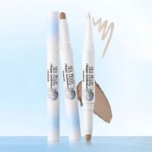 FLORTTE - Glass Sea Collection Dual-Ended Highlight & Contour Pen #01 Pearl Reef