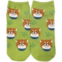 Chuken Mochi Shiba Ankle Socks Face Okaka 1 pair