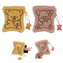 SHOBIDO - LOTTE Koala's March Makeup Boa Pouch Pink (115 x 135 x 10mm)
