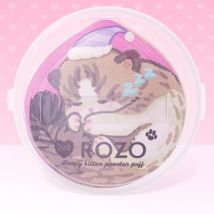 ROZO - Sleepy Kitten Powder Puff with Case Kitten with Hat - 1pc