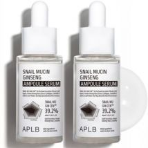 APLB - Snail Mucin Ginseng Ampoule Serum Set 2 pcs