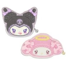 SHOBIDO - Sanrio My Melody & Kuromi Die Cut Sagara Embroideried Makeup Pouch My Melody (200 x 120 x 40mm)
