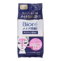 Kao - Biore Makeup Fixer Lasting Sheet T-Zone Smooth Matte 30 pcs