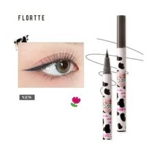 FLORTTE - Wow Milk Extremely Fine Eyeline - 4 Colors #02 Brown - 0.55ml