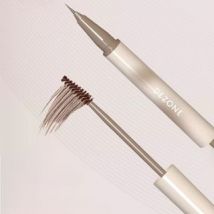 DEZONE - Dual Head Liquid Eyebrow Pen & Shaping Tint - 4 Colors H10 Light Brown (0.3ml + 1.8g)
