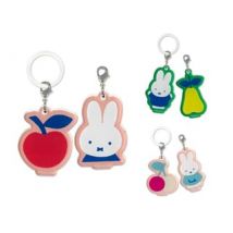 Miffy Fruits Series Acrylic Bag Charm Pear (H37~46×W26~31×D3mm)