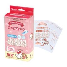 Skater - Sanrio Hello Kitty & Tiny Chum Cooling Gel Sheet 16 pcs 2 sheets × 8 packs - 110×40mm