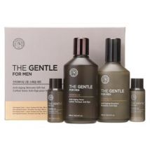 THE FACE SHOP - The Gentle For Men Anti-Aging Special Gift Set: Skin 140ml + 32ml + Lotion 130ml + 32ml 4pcs