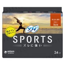 Unicharm - Sofy Sports Feminine Pads 26cm 24 pcs