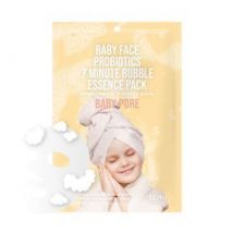 no:hj - Baby Face Probiotics 7 Minute Bubble Essence Pack - 4 Types Baby Pore