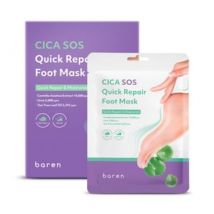 baren - CICA SOS Quick Repair Foot Mask Set 18ml x 3 pairs